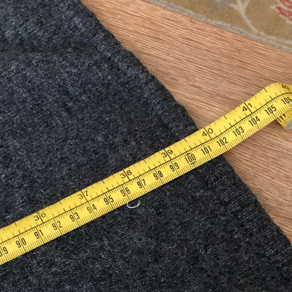 Lusso Heather Charcoal Duster Cardigan Cashmere Size M - Picture 9 of 10